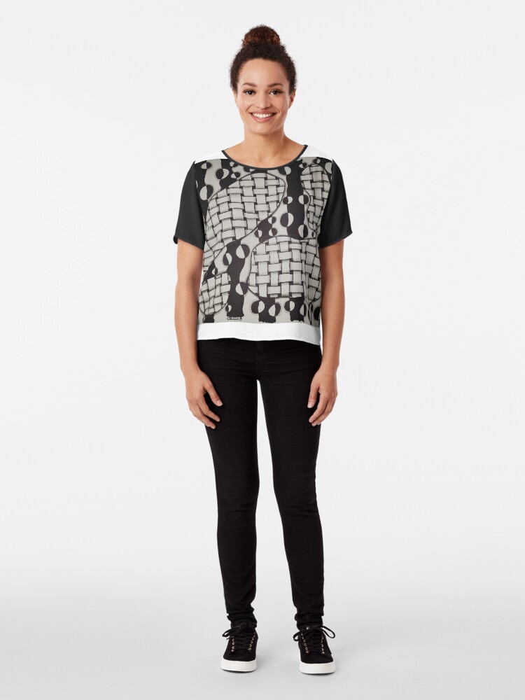 Alternate view of Footprints Chiffon Top