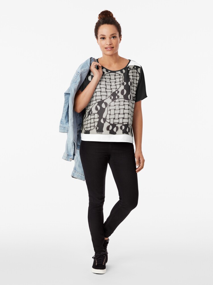 Alternate view of Footprints Chiffon Top