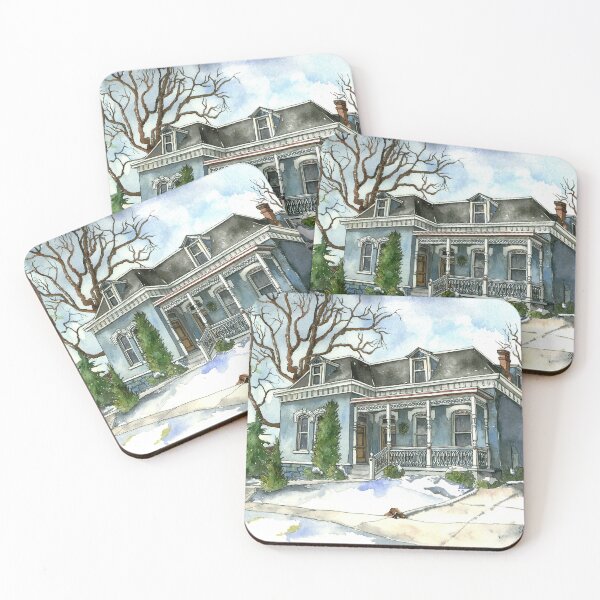 Item preview, A Cozy Winter Cottage designed and sold by ShelleyYlstArt.