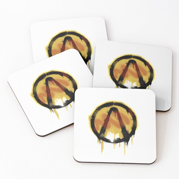 Borderlands Graffiti style Vault Symbol Coasters (Set of 4)