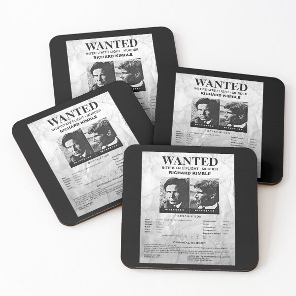 Item preview, Wanted Fugitive Flyer R Kimble designed and sold by Alema Art.