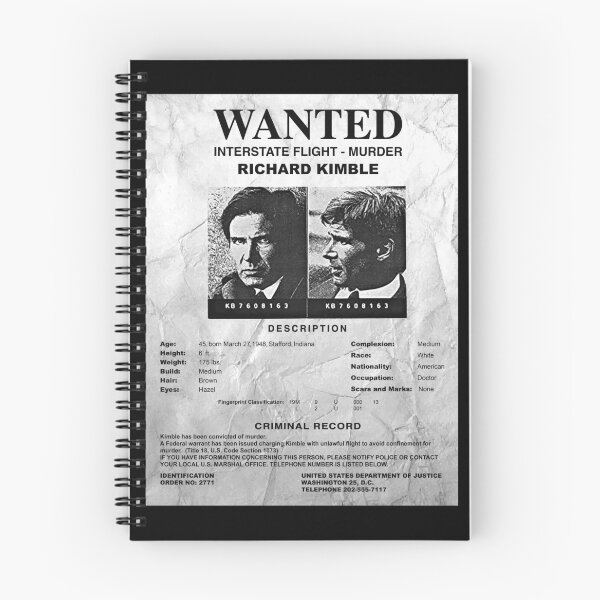 Item preview, Wanted Fugitive Flyer R Kimble designed and sold by Alema Art.