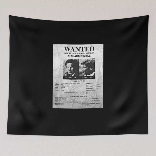 Item preview, Wanted Fugitive Flyer R Kimble designed and sold by Alema Art.