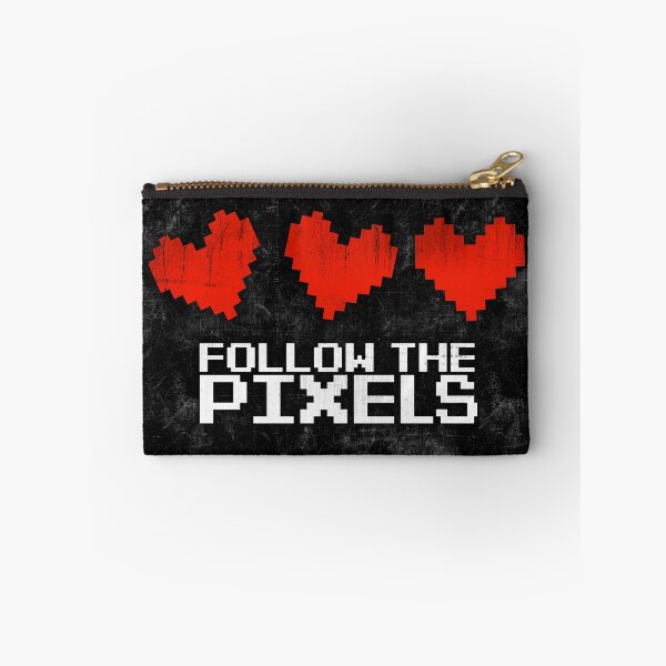 Aperçu de l'œuvre Gamer Nerd - Suivez les pixels - 8 bits créée et vendue par RAWWR.
