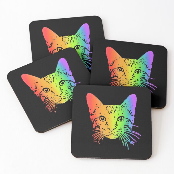 Item preview, Gatito Arcoiris designed and sold by Child of the Corn Designs.