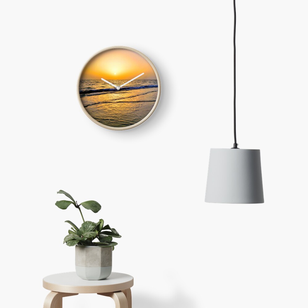 Summer Florida Sunset Clock