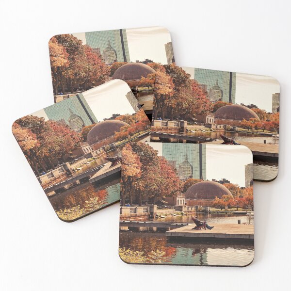 Item preview, People relaxing on a dock on the Charles River in Boston during autumn designed and sold by With My Hands By K.