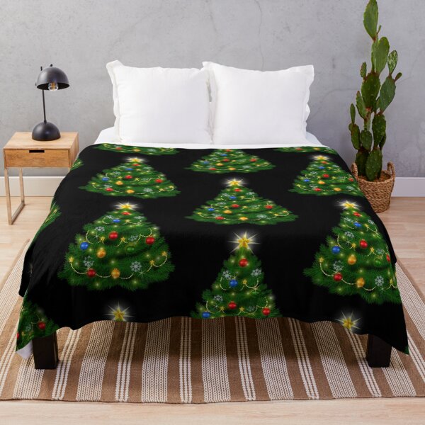 Item preview, CHRISTMAS TREE 1 ON BLACK designed and sold by PetsandBeyond.