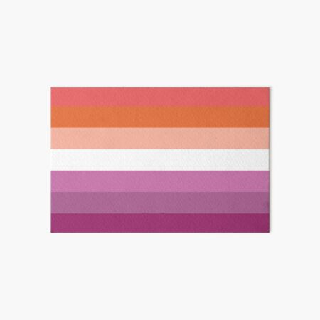 Pastel Lesbian Pride Flag - 7 Stripe Version Art Board Print