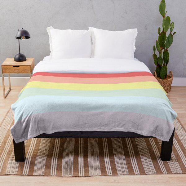 Pastel Rainbow (LGBT+) Pride Flag Throw Blanket