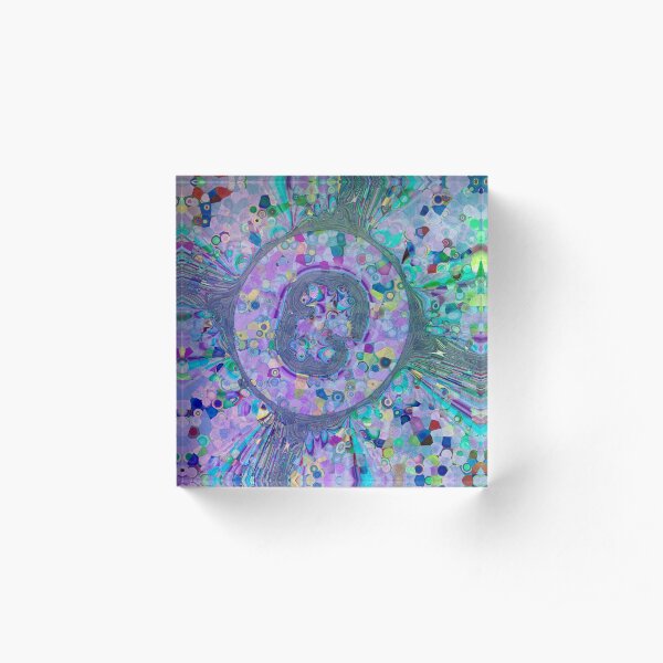 Fractal Storms 3 Acrylic Block