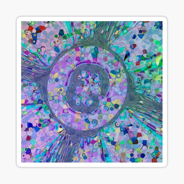 Fractal Storms 3 Sticker