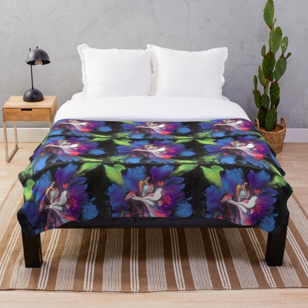 Summer Blossom Throw Blanket