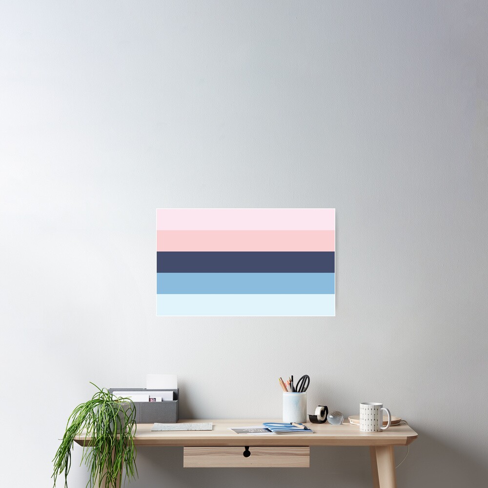 Pastel Omnisexual Pride Flag Poster For Sale By Cjcreates Redbubble