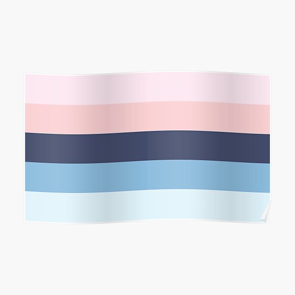 Pastel Omnisexual Pride Flag Poster For Sale By Cjcreates Redbubble