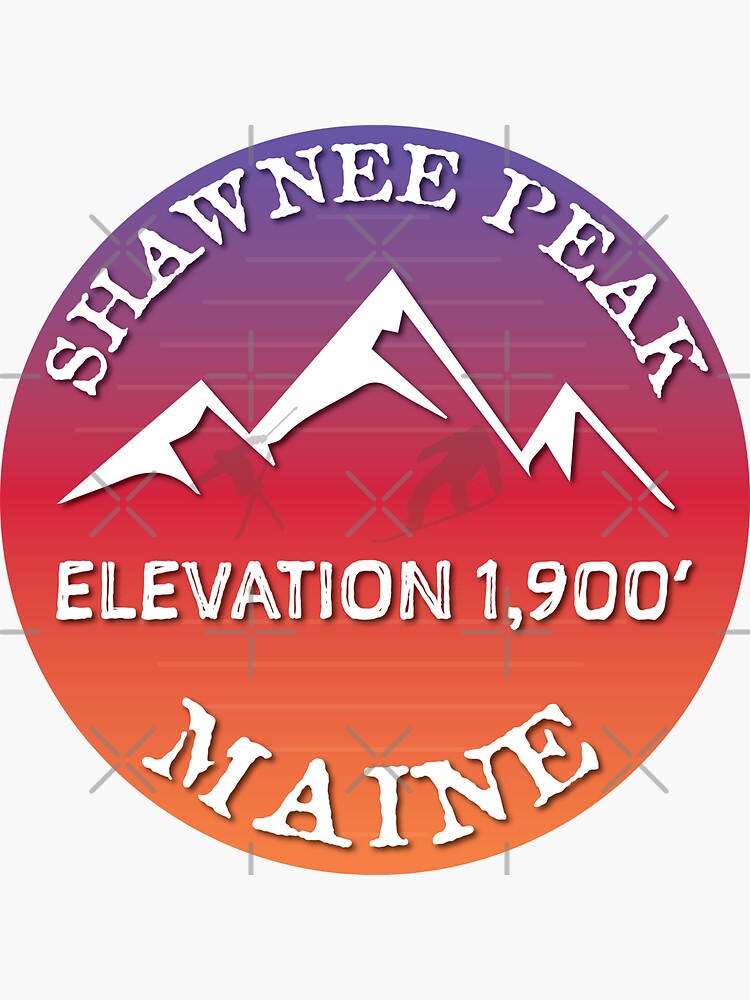 Shawnee Peak Mountain Maine Ski Snowboard Skiing Sugarloaf Hiking Gift Ideas by letourneau41