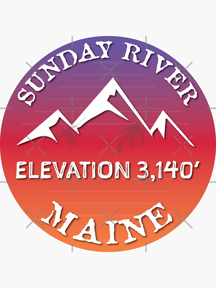 Sunday River Mountain Maine Ski Snowboard Skiing Sugarloaf Hiking Gift Ideas by letourneau41