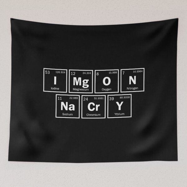 Item preview, "IMgONNaCrY" Periodic Table of Elements Meme designed and sold by The Doggo Shop.