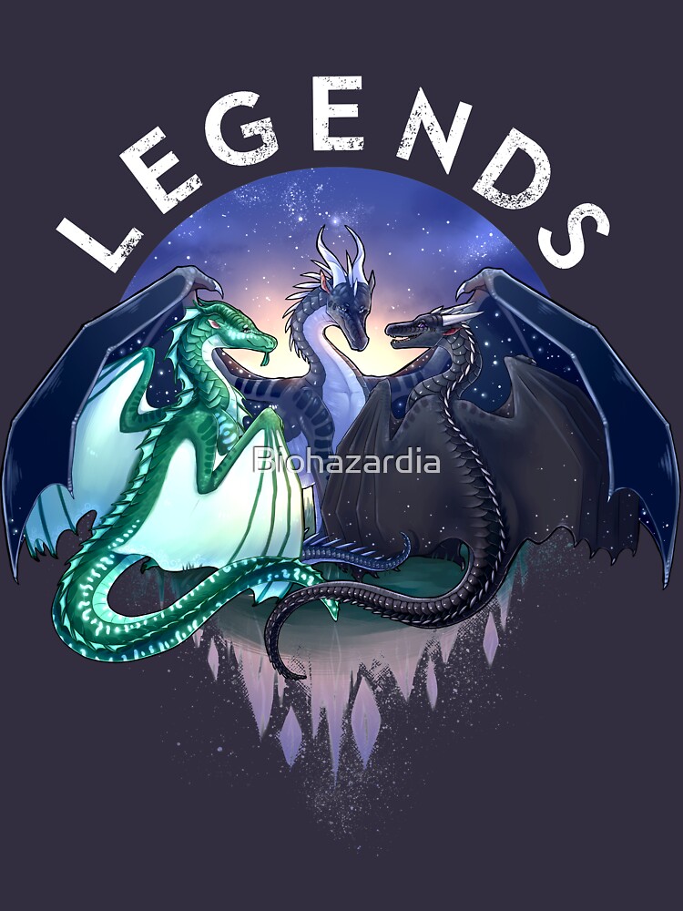 Wings of Fire - Legends - Fathom, Darkstalker, Clearsight by Biohazardia