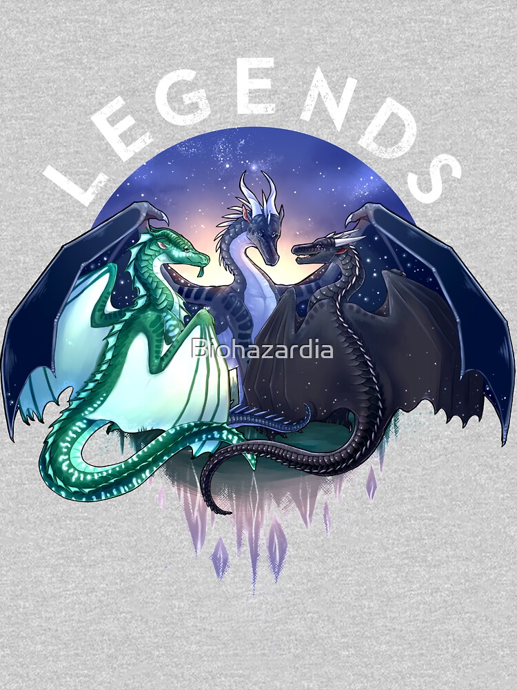 Wings of Fire - Legends - Fathom, Darkstalker, Clearsight by Biohazardia