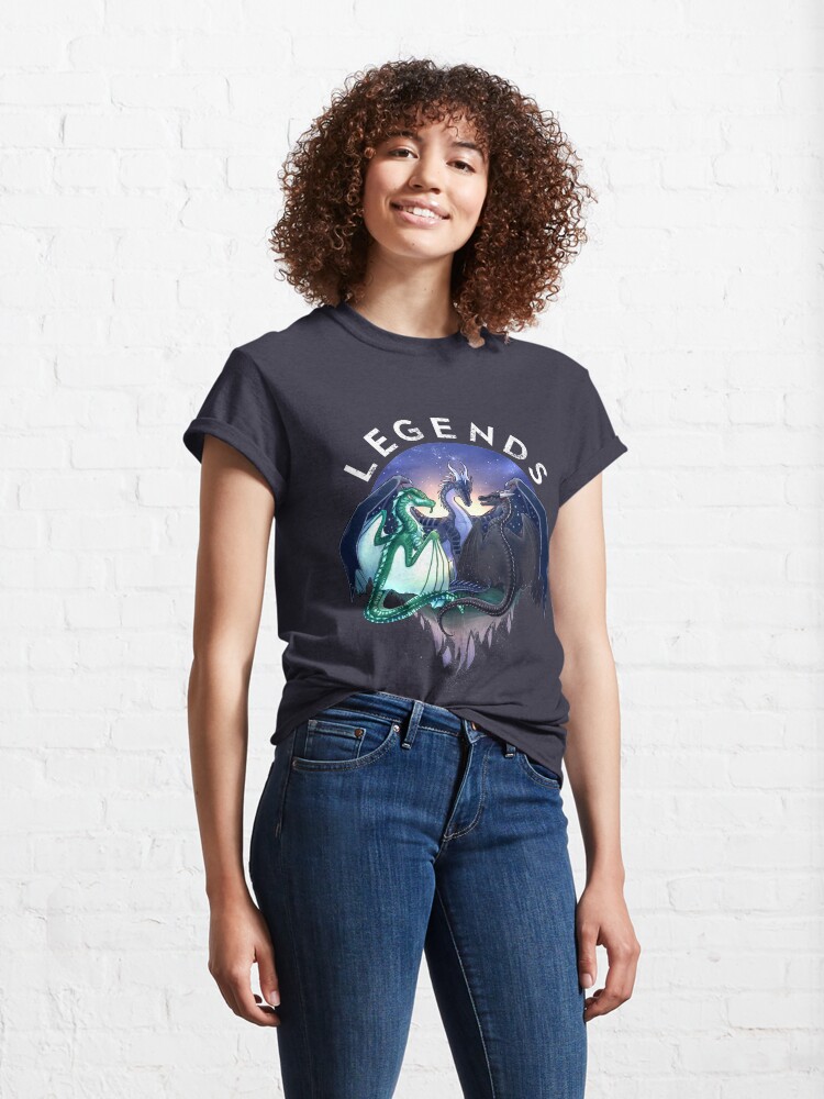 Alternate view of Wings of Fire - Legends - Fathom, Darkstalker, Clearsight Classic T-Shirt
