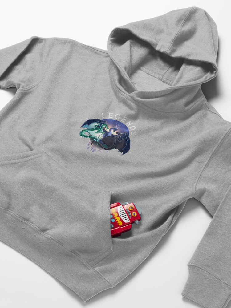 Alternate view of Wings of Fire - Legends - Fathom, Darkstalker, Clearsight Kids Pullover Hoodie