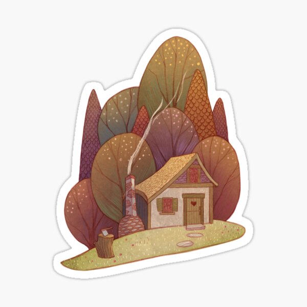 Hansel and Gretel Cottage Sticker