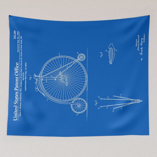 Item preview, High Wheel Bicycle Patent - Blueprint designed and sold by FinlayMcNevin.