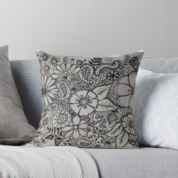 Artikelvorschau, Blumenmuster Zentangle entworfen und verkauft von Christine  Bialczak.