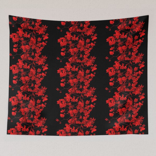 Item preview, Dark Red Floral Print designed and sold by DFLC Prints.
