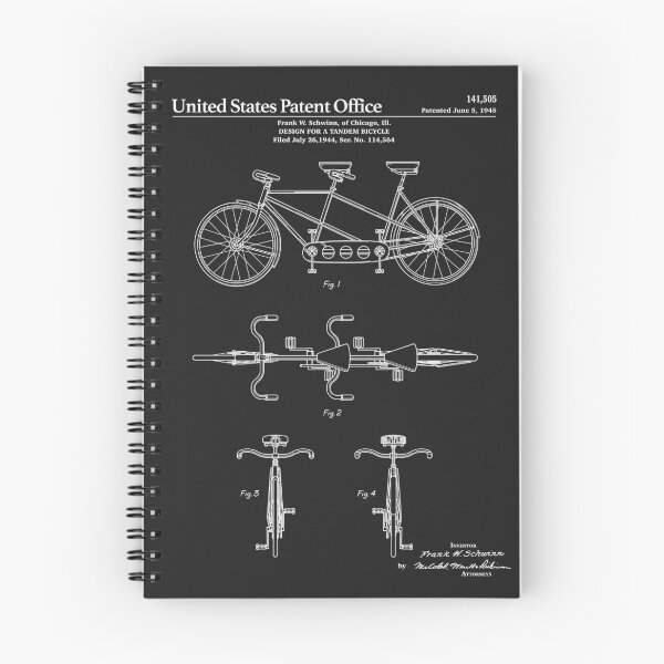 Item preview, Tandem Bicycle Patent - Black designed and sold by FinlayMcNevin.