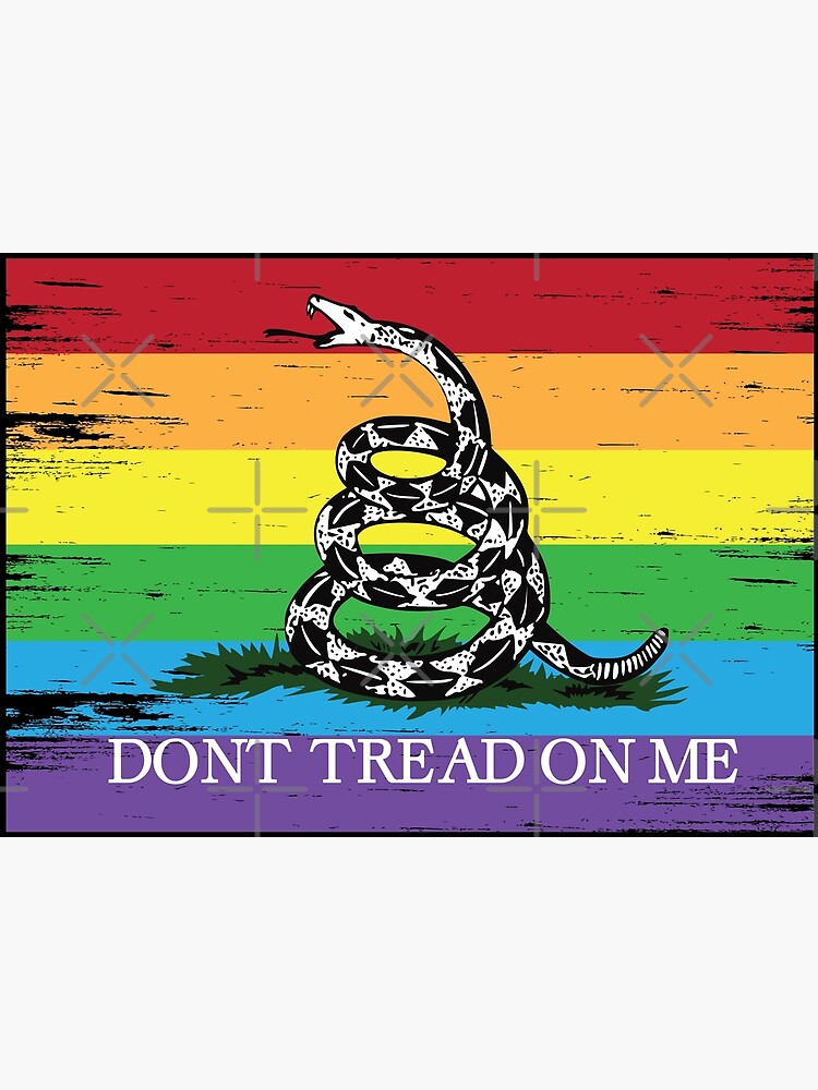 gadsden dont tread on me rainbow gay pride flag