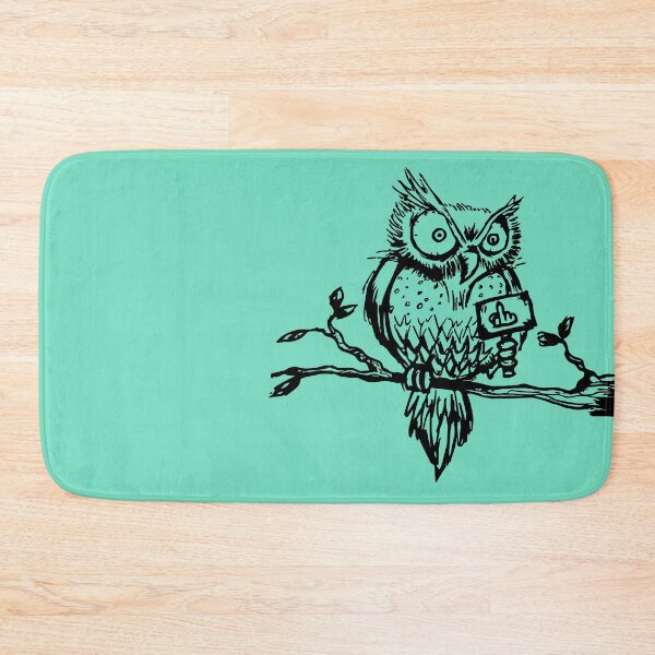 Item preview, Bad-tempered owl shows middle finger designed and sold by RAWWR.