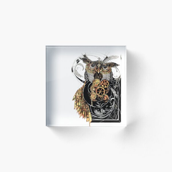 Steampunk wisdom Acrylic Block