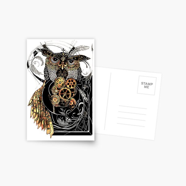 Steampunk wisdom Postcard
