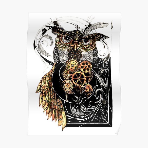 Steampunk wisdom Poster