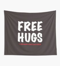 Free Hugs And Kisses Wall Tapestry