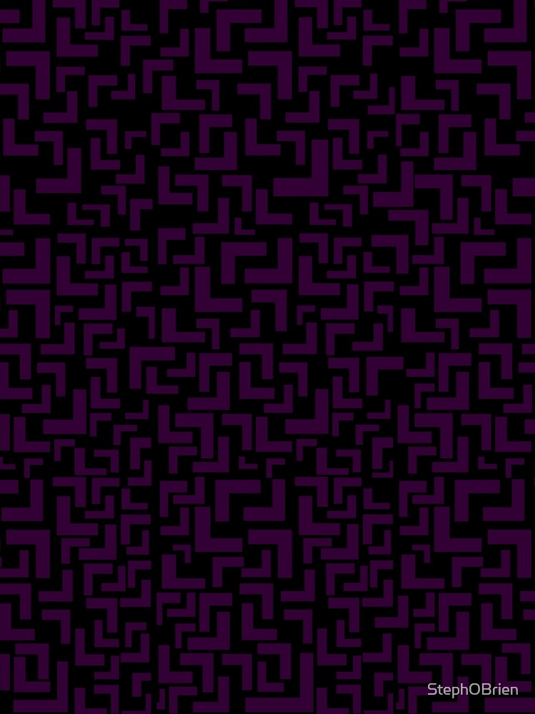 Glitches in the Void, Purple by StephOBrien