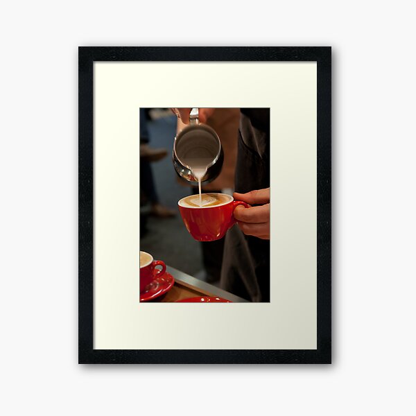 Pouring Hearts Framed Art Print