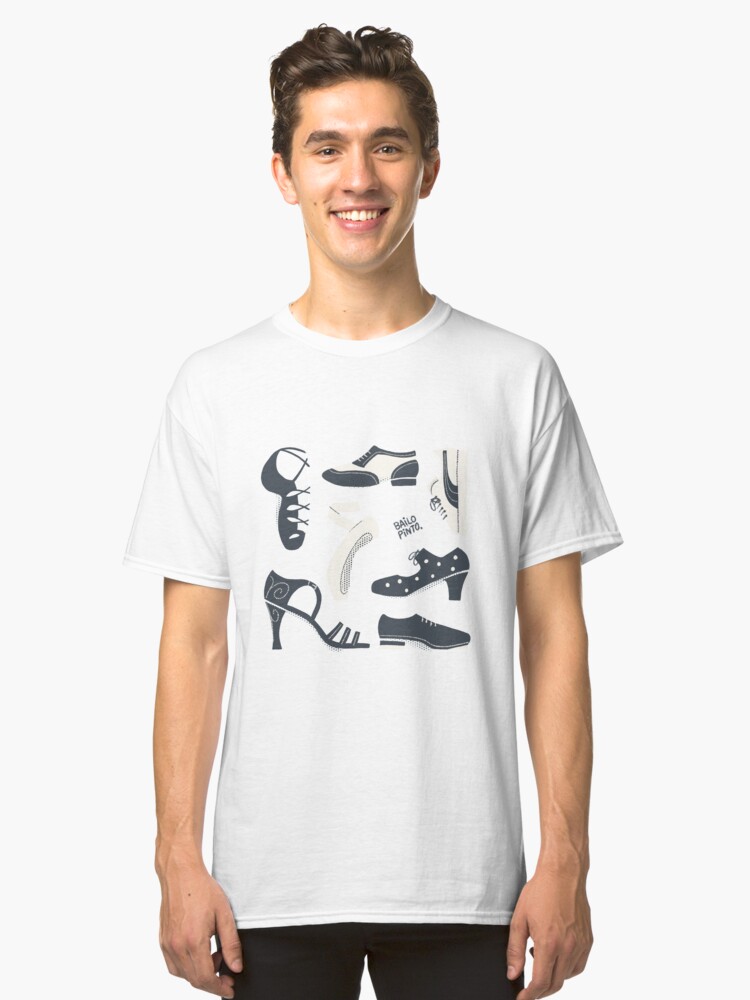 Vista alternativa de Camiseta clásica Puzzle de zapatos de baile