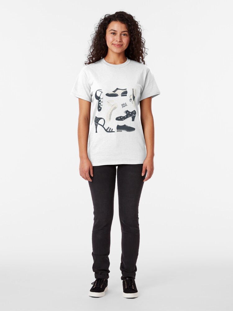 Vista alternativa de Camiseta clásica Puzzle de zapatos de baile