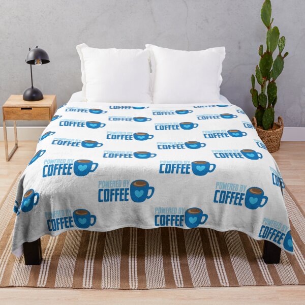 Item preview, Powered by coffee in blue designed and sold by jazzydevil.