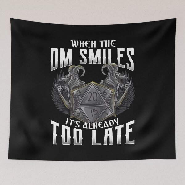 Item preview, Awesome When the DM Smiles, It's Already Too Late designed and sold by perfectpresents.