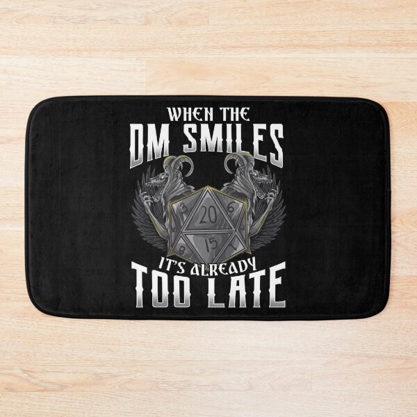 Item preview, Awesome When the DM Smiles, It's Already Too Late designed and sold by perfectpresents.