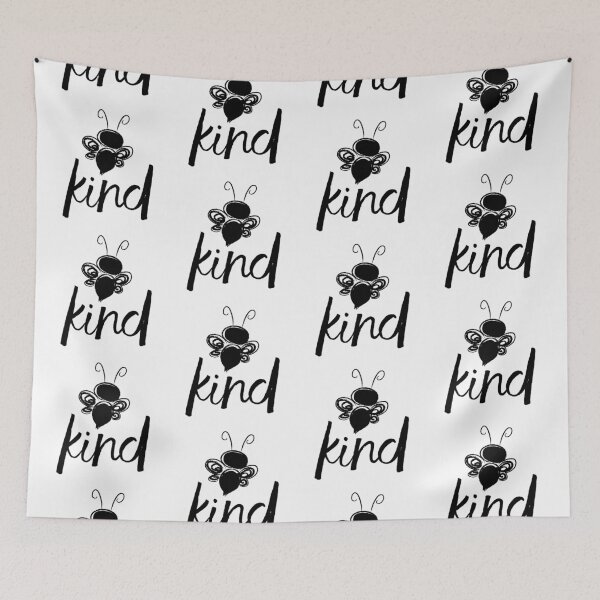 Artikelvorschau, Motivational Inspirational and Positive quote - bee kind typography text art by Word Fandom - wordfandom entworfen und verkauft von Kerry Pritchard.