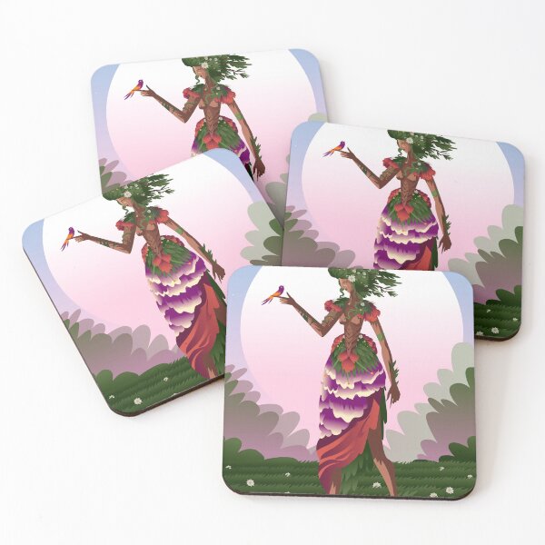 Item preview, mother nature with a bird designed and sold by matintheworld ( delcarmat ).