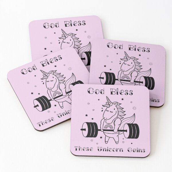 Item preview, God Bless These Unicorn Gains designed and sold by SerenaBliss.