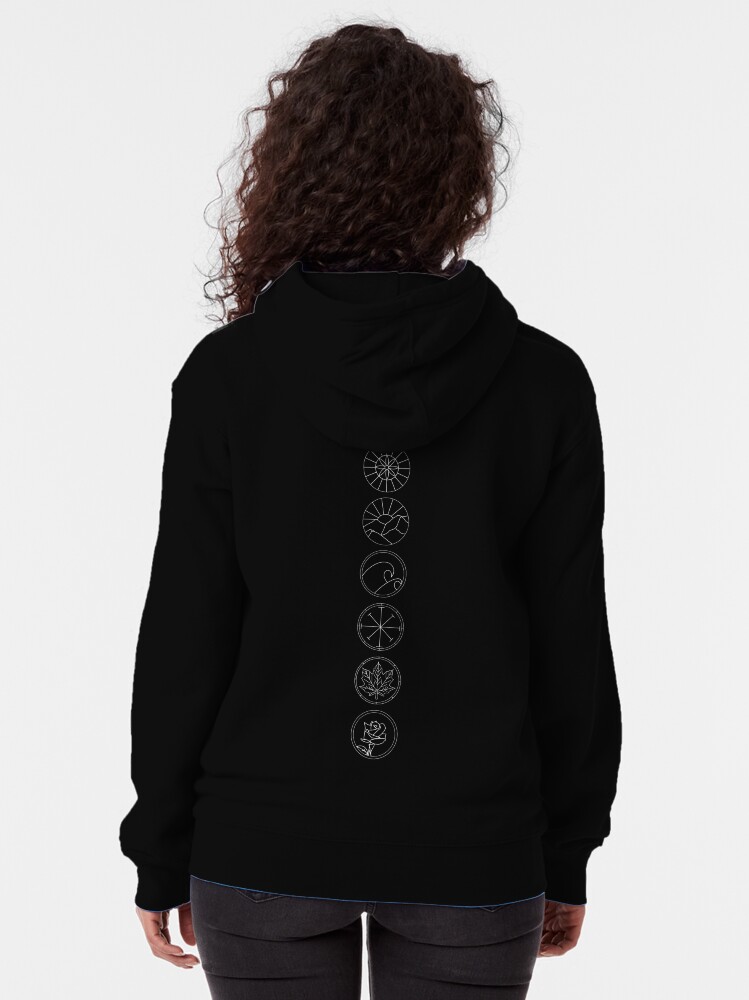 Alternate view of Prythian Courts Zipped Hoodie