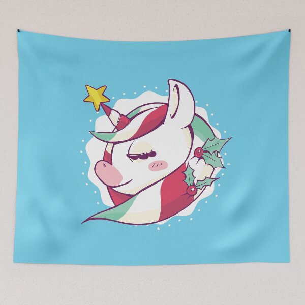 Item preview, cute christmas unicorn designed and sold by DerSenat.