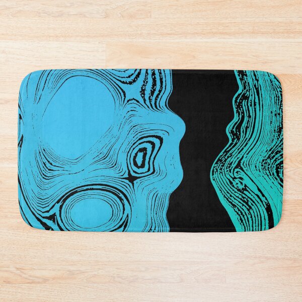Item preview, Bluegreen Wavy Woodgrain designed and sold by SanfordStudio.